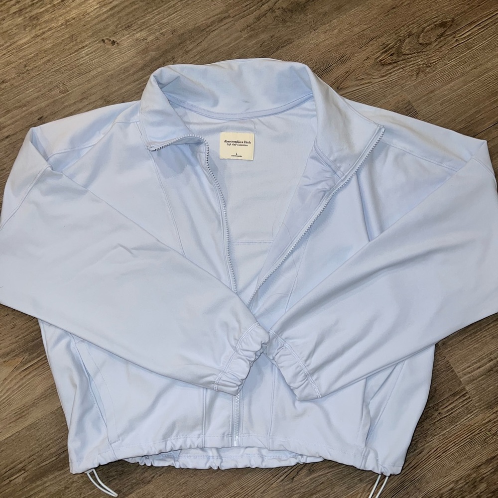 Abercrombie blue zip up jacket